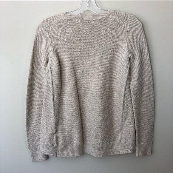 ⛔️SOLD⛔️Madewell tan riverside texture crew neck s - Picture 6 of 8